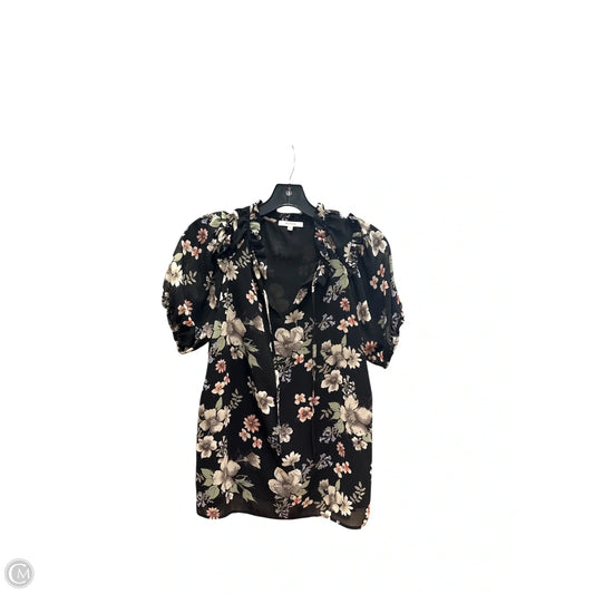 Top Short Sleeve By Pleione In Floral Print, Size: S
