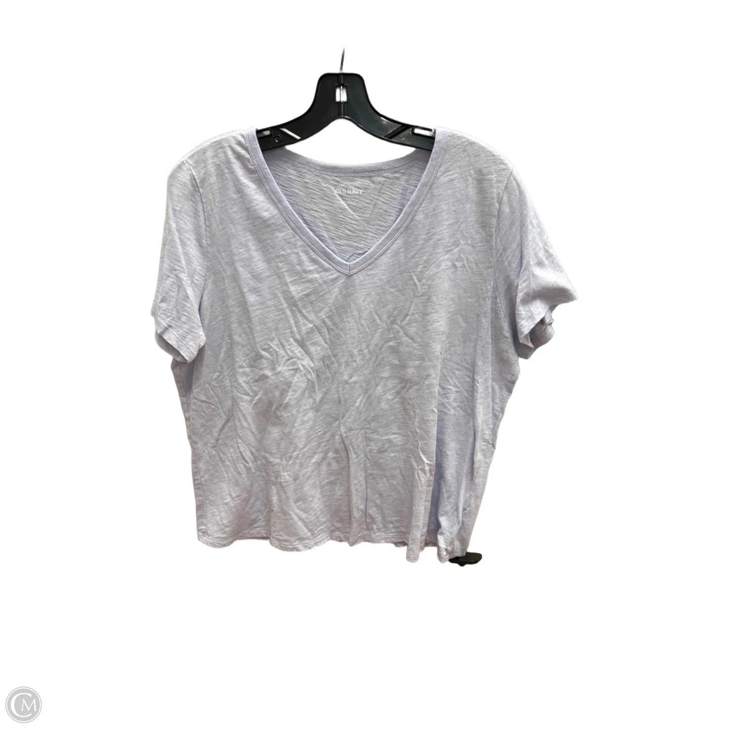 Top Short Sleeve Basic By Old Navy In Purple, Size: L