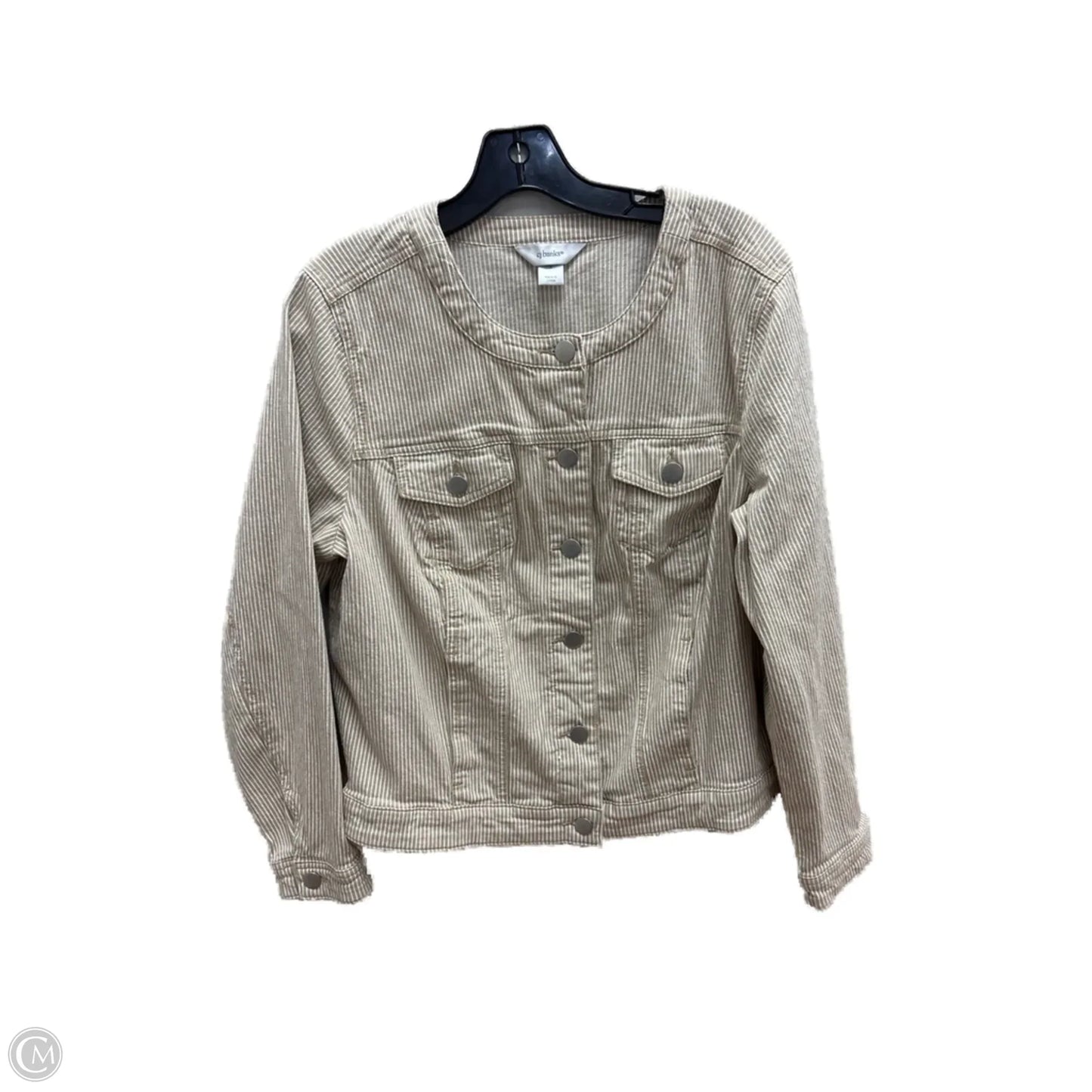 Jacket Other By Cj Banks In Tan & White, Size: Xl