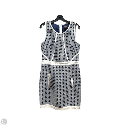 Dress Party Midi By Laundry In Blue & White, Size: 12