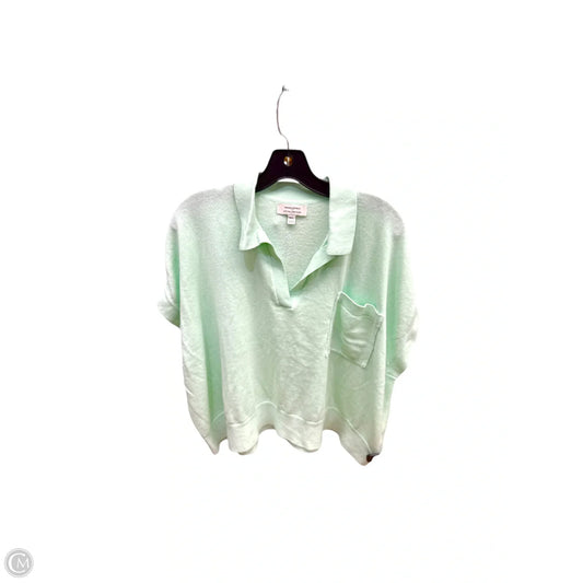 Top Short Sleeve By Banana Republic In Aqua