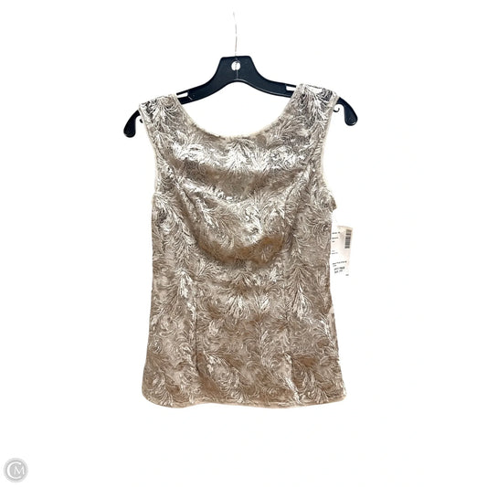 Top Sleeveless By Adrianna Papell In Grey, Size: 0