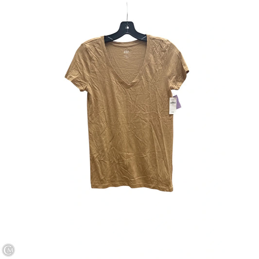 Top Short Sleeve Basic By Gap In Tan, Size: Xs