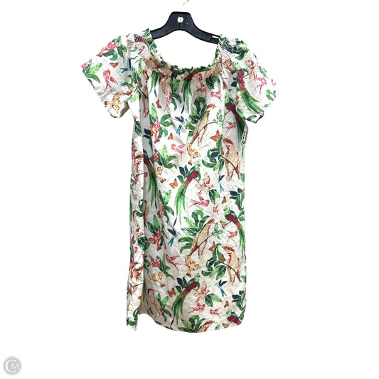 Dress Casual Midi By Ann Taylor In Tropical Print, Size: Xs