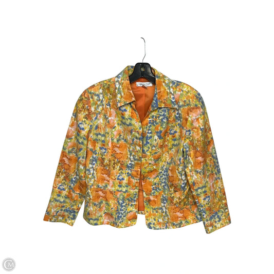 Blazer By Coldwater Creek In Blue & Orange, Size: 10p