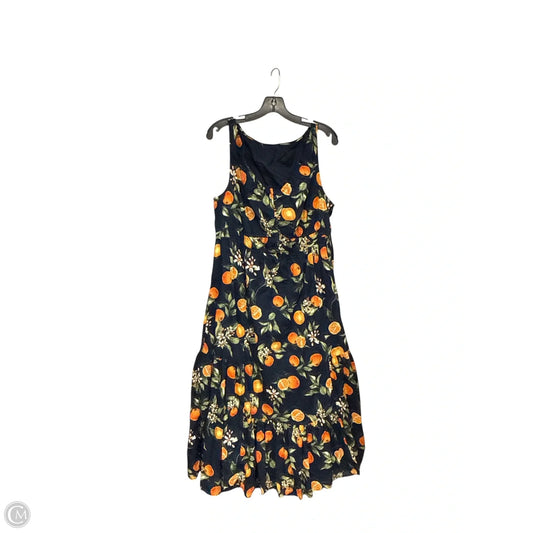 Dress Casual Maxi By Loft In Blue & Orange, Size: Xl