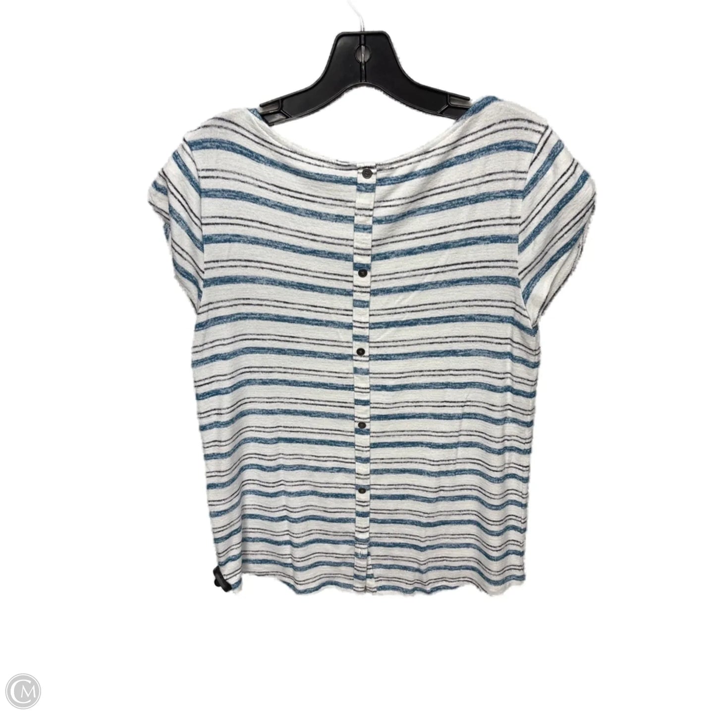 Top Short Sleeve By Market & Spruce In Striped Pattern, Size: M