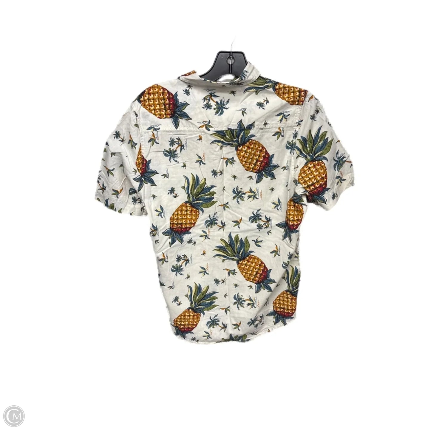 Top Short Sleeve By Clothes Mentor In Tropical Print, Size: S