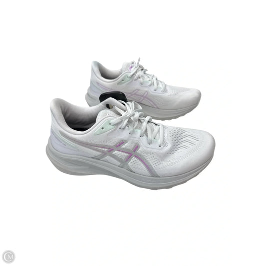 Shoes Athletic By Asics In Pink & White, Size: 9