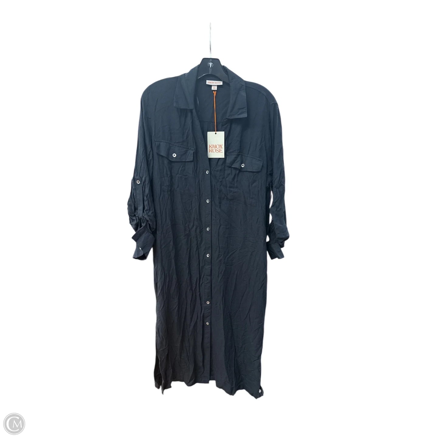 Dress Casual Maxi By Knox Rose In Grey, Size: Xl