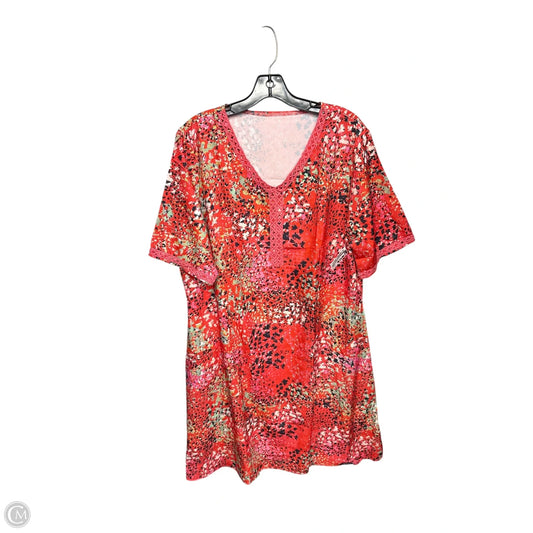 Dress Casual Midi By Clothes Mentor In Orange, Size: 3x