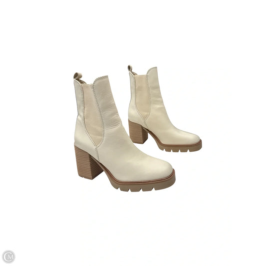 Boots Mid-calf Heels By Sam Edelman In Cream, Size: 6