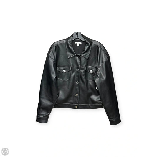Jacket Moto By Bar Iii In Black, Size: L
