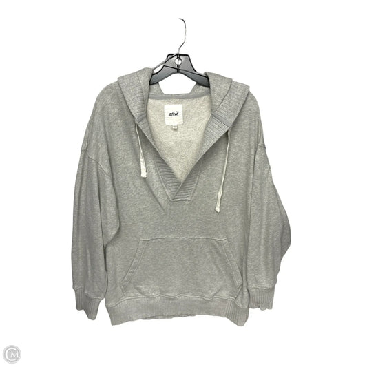 Sweatshirt Hoodie By Aerie In Grey, Size: S