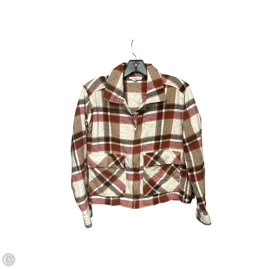 Jacket Other By Beachlunchlounge In Plaid Pattern, Size: Xs
