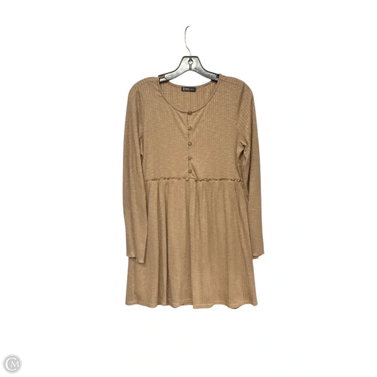 Dress Casual Midi By Very J In Brown, Size: S