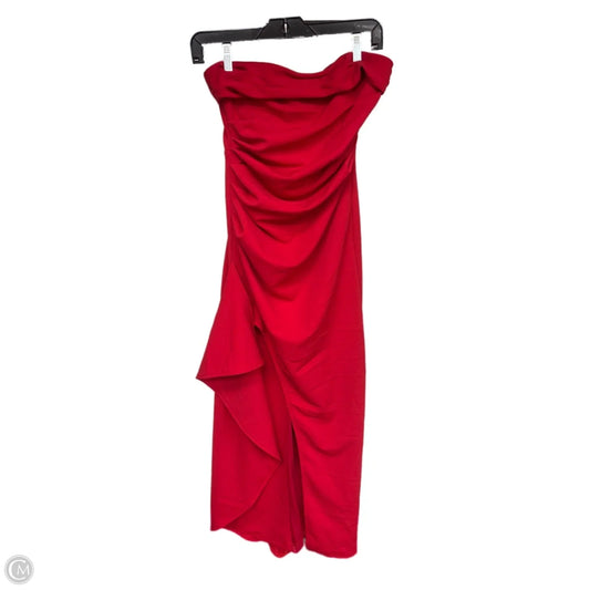 Dress Party Long By Clothes Mentor In Red, Size: 8