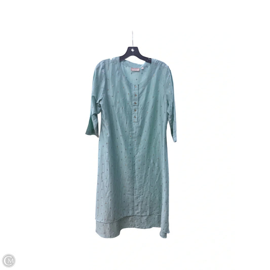 Dress Casual Maxi By Clothes Mentor In Aqua, Size: Xxl