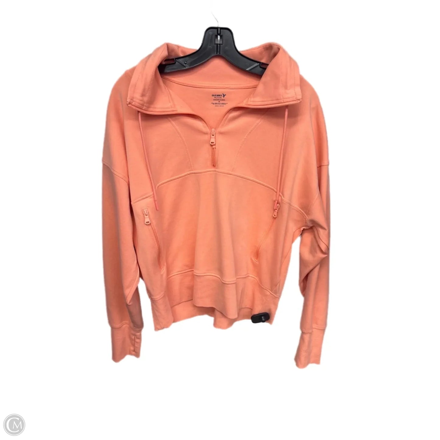 Athletic Sweatshirt Collar By Old Navy In Orange, Size: Xl