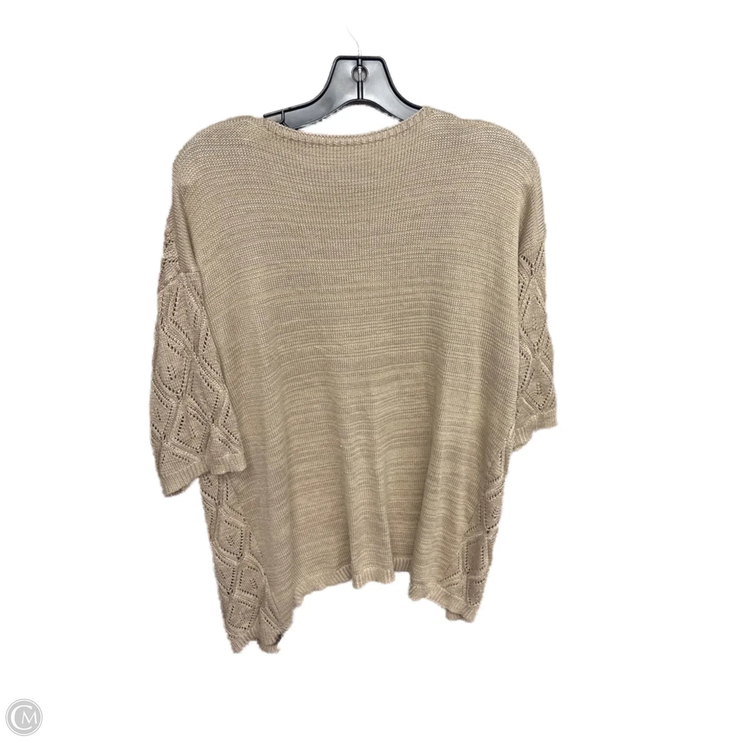 Cardigan By Clothes Mentor In Tan, Size: Xl