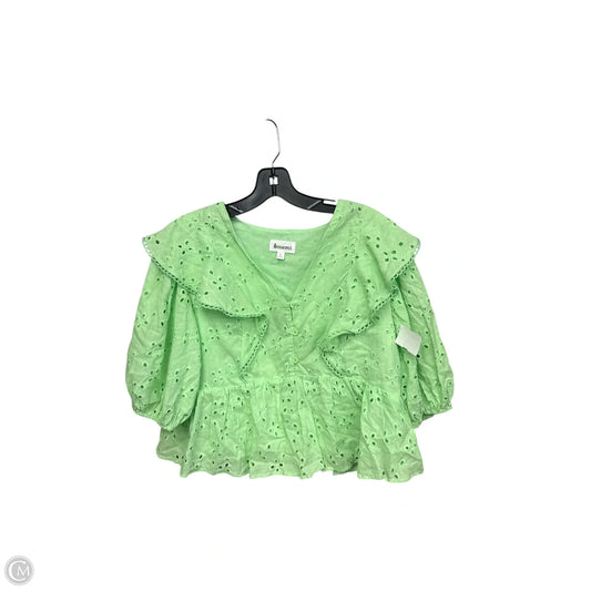 Top Short Sleeve By Clothes Mentor In Green, Size: L