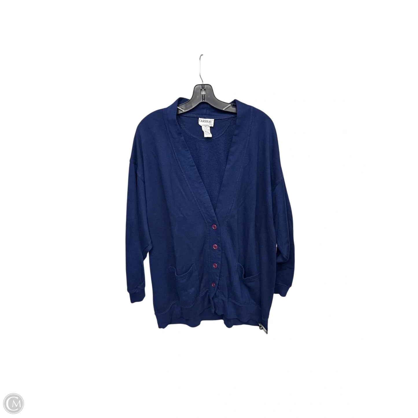 Cardigan By Clothes Mentor In Blue, Size: 2x