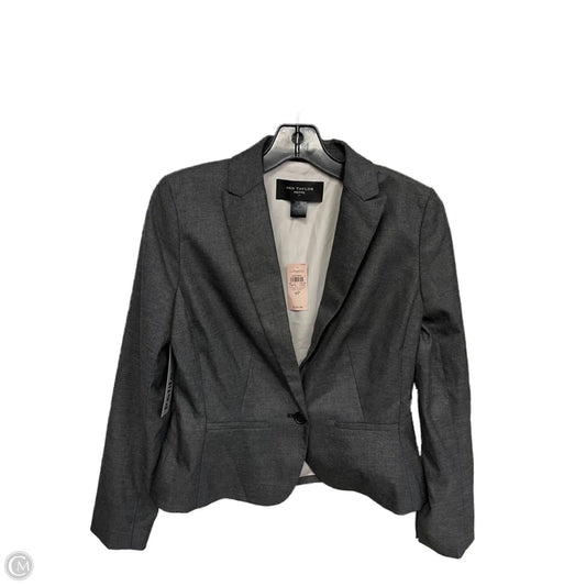 Blazer By Ann Taylor In Grey, Size: 4p