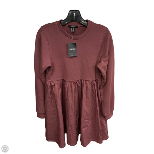 Dress Casual Midi By Forever 21 In Mauve, Size: S