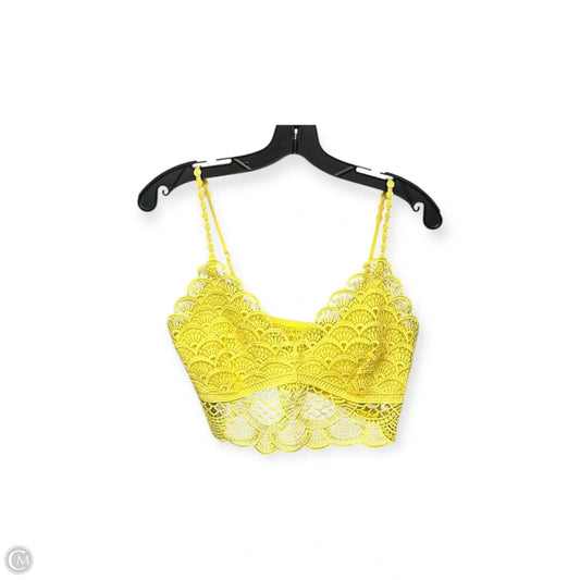 Tank Top By Free People In Yellow, Size: M
