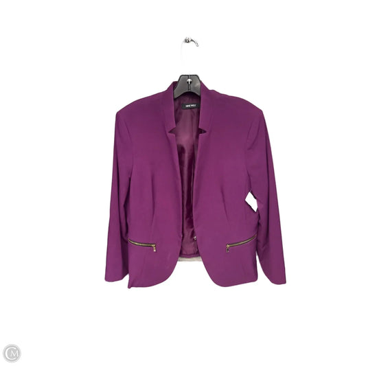 Blazer By Nine West In Purple, Size: L