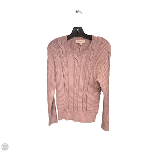 Sweater By Philosophy In Pink, Size: L
