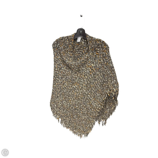 Poncho By Cabi In Grey & Yellow, Size: Osfm