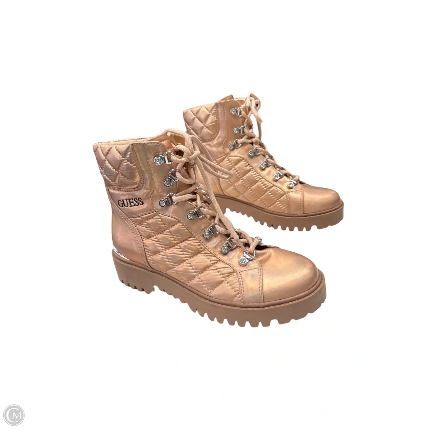 Boots Combat By Guess In Rose Gold, Size: 9.5