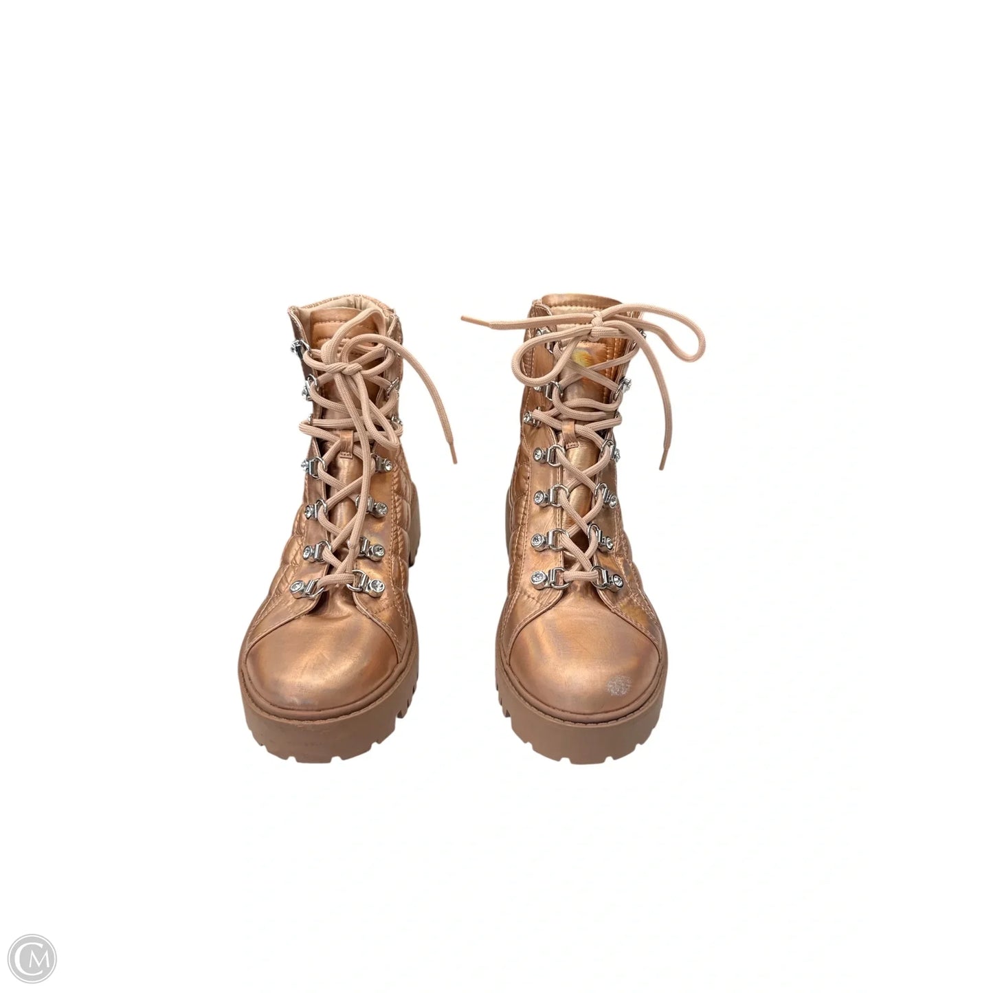 Boots Combat By Guess In Rose Gold, Size: 9.5