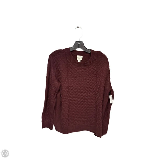 Sweater By St Johns Bay In Maroon, Size: Xlp