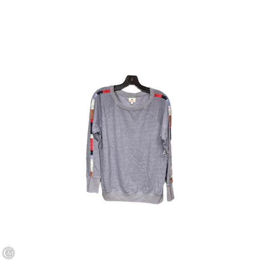 Sweatshirt Crewneck By Sundry In Blue & Red, Size: S