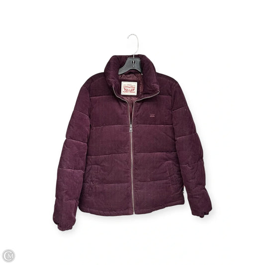 Jacket Puffer & Quilted By Levis In Purple, Size: S