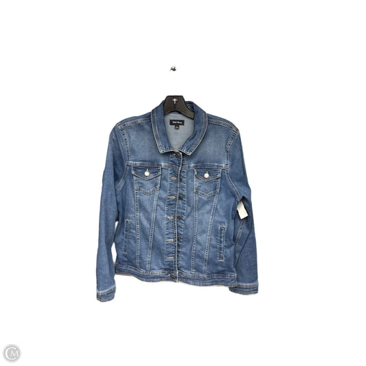 Jacket Denim By Well Worn In Blue Denim, Size: L