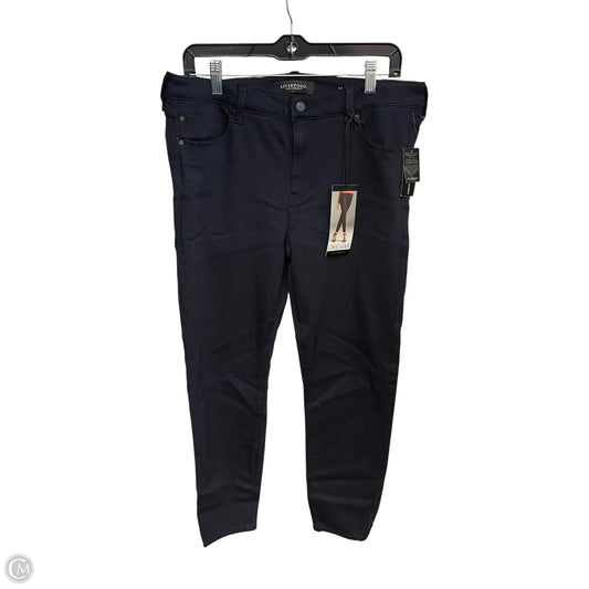 Jeans Skinny By Liverpool In Blue Denim, Size: 14
