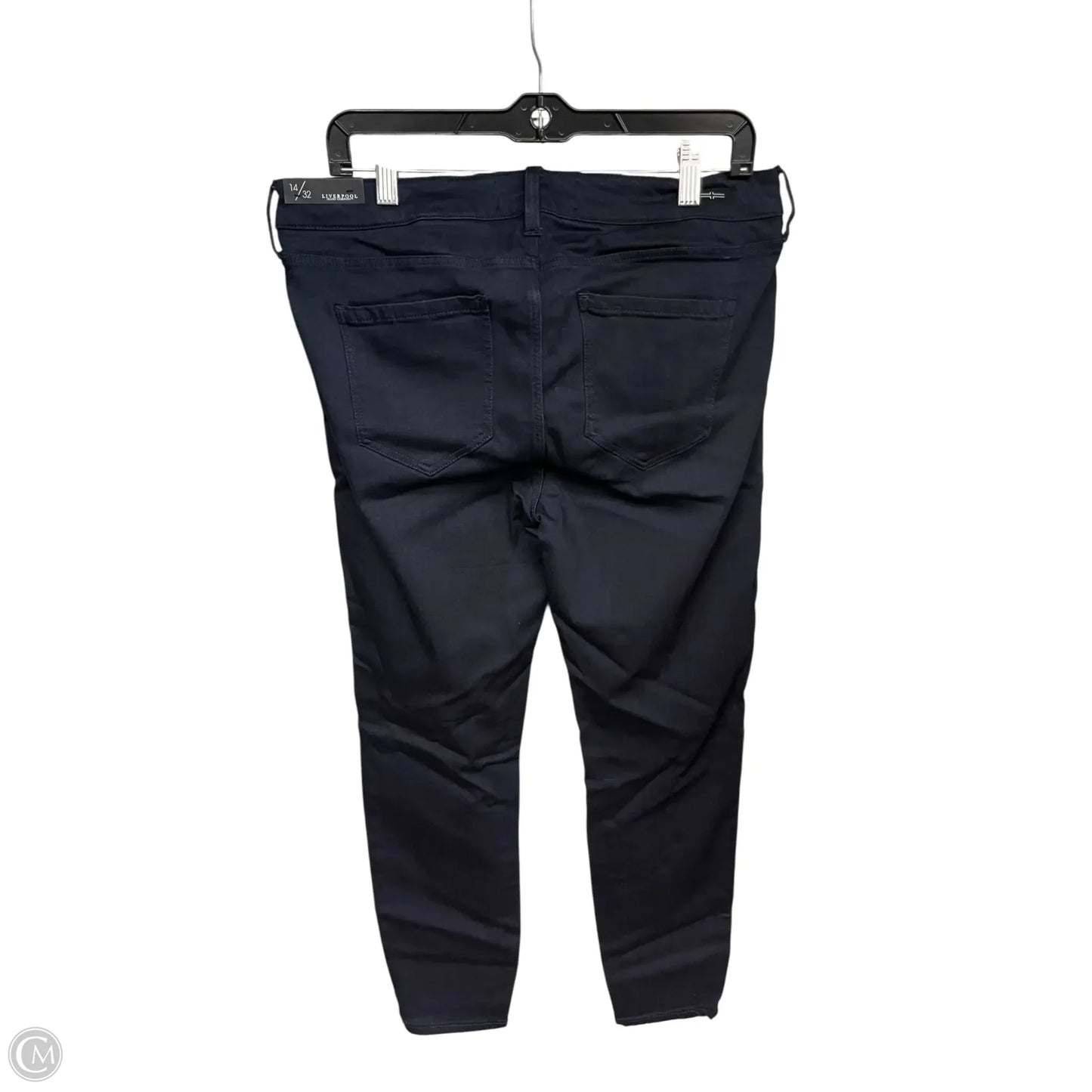Jeans Skinny By Liverpool In Blue Denim, Size: 14
