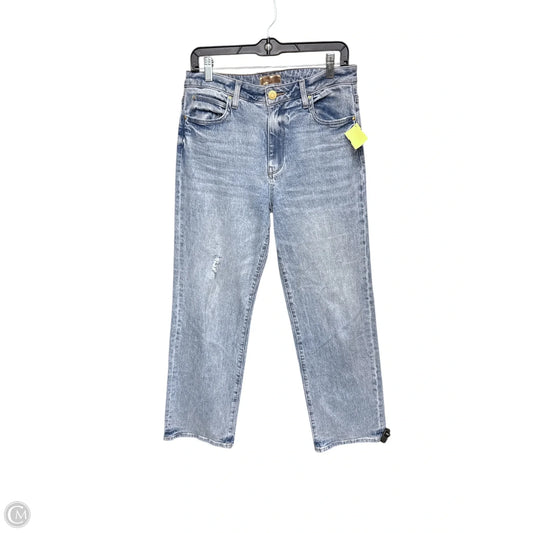 Jeans Straight By Kut In Blue Denim, Size: 4