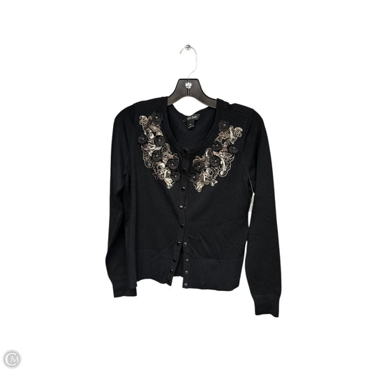 Cardigan By White House Black Market In Black & Gold, Size: M