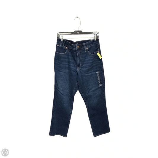 Jeans Straight By J. Crew In Blue Denim, Size: 10