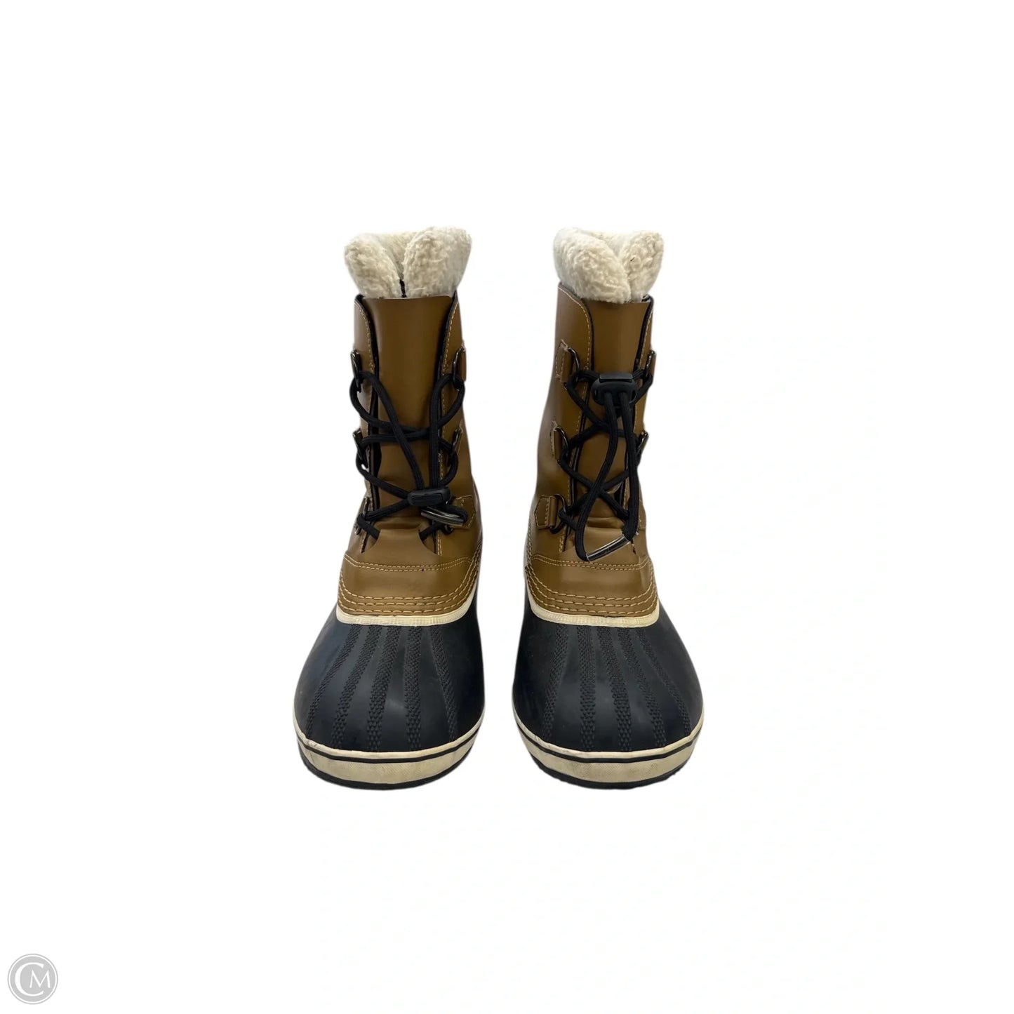 Boots Snow By Sorel In Black & Brown, Size: 7