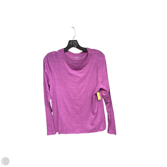Top Long Sleeve Basic By Old Navy In Purple, Size: M