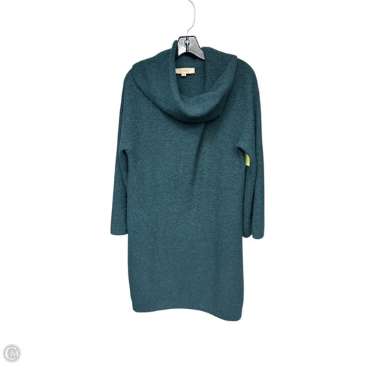 Dress Sweater By Loft In Teal, Size: L