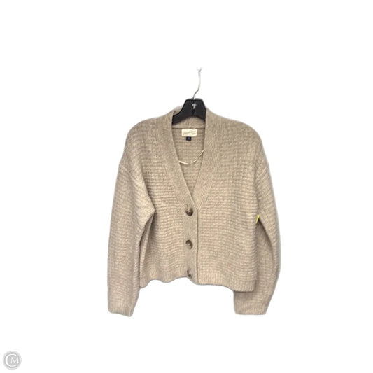 Sweater Cardigan By Universal Thread In Tan, Size: M