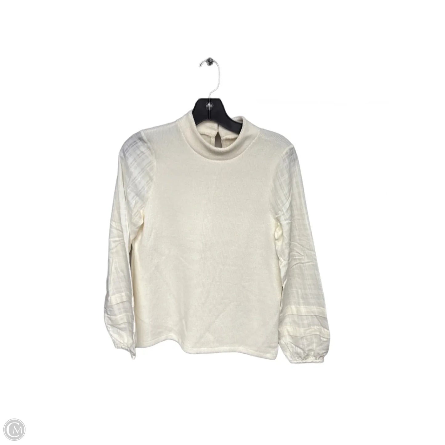 Top Long Sleeve By Madewell In Cream, Size: Xs