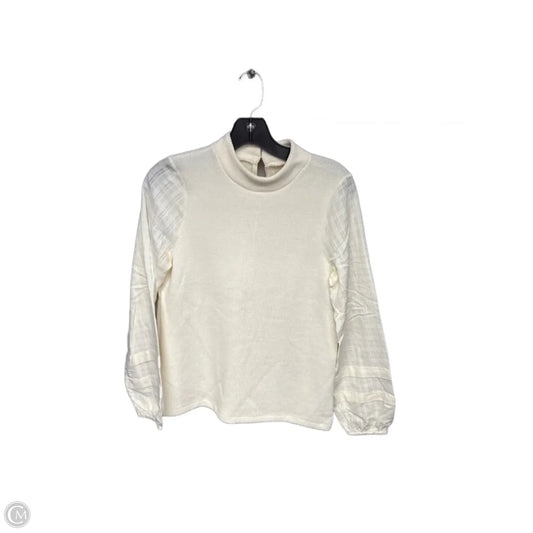 Top Long Sleeve By Madewell In Cream, Size: Xs