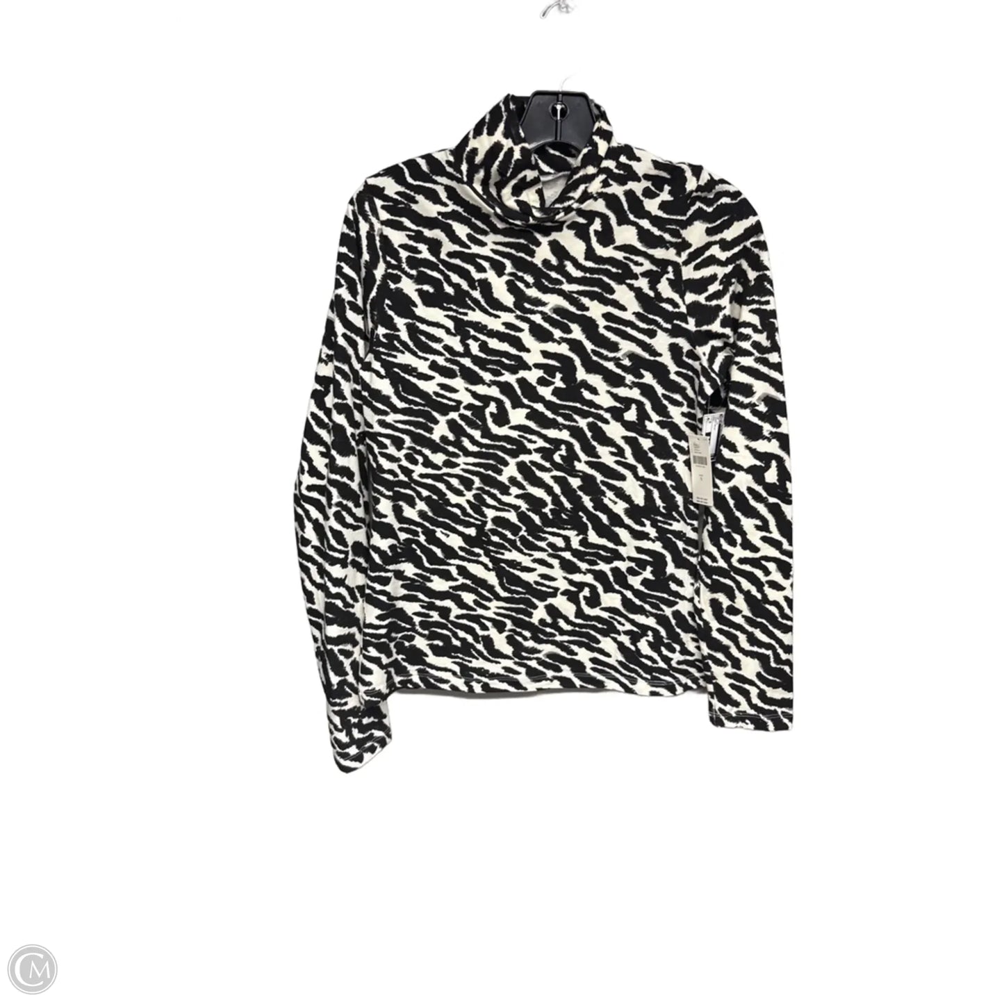 Top Long Sleeve By Maeve In Zebra Print, Size: S